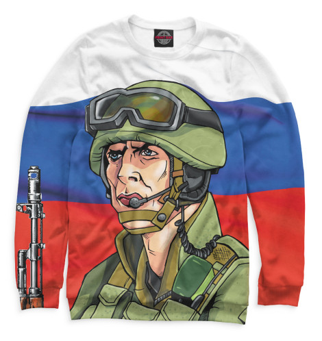 

Свитшоты Print Bar, Белый, Солдат