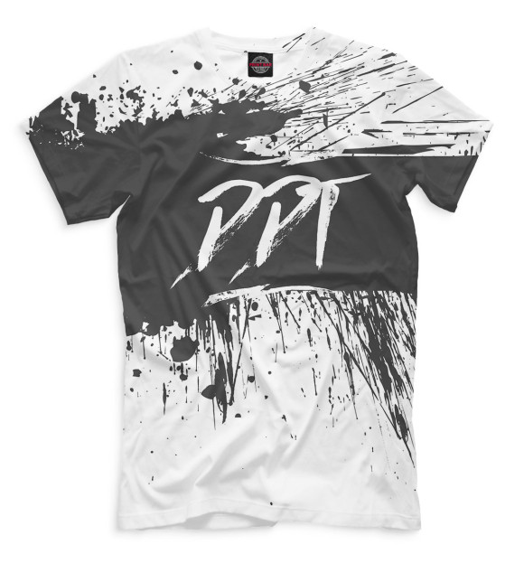 Мужская футболка с изображением DDT цвета Молочно-белый