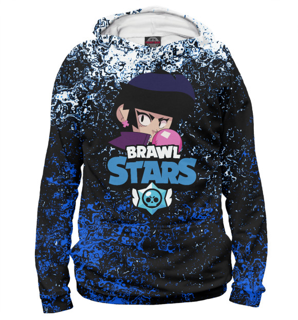 Мужское худи с изображением Brawl Stars цвета Белый