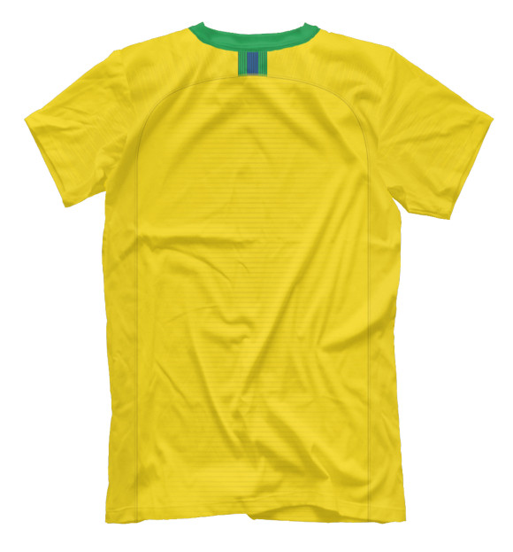 Мужская футболка с изображением Форма Сборной Бразилии 2018 цвета Белый
