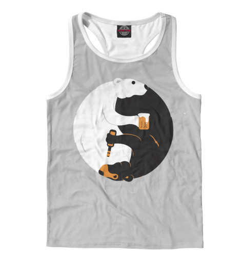 

Майки борцовки Print Bar, Белый, Beer Bears