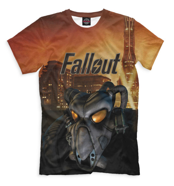 Мужская футболка с изображением Fallout цвета Молочно-белый