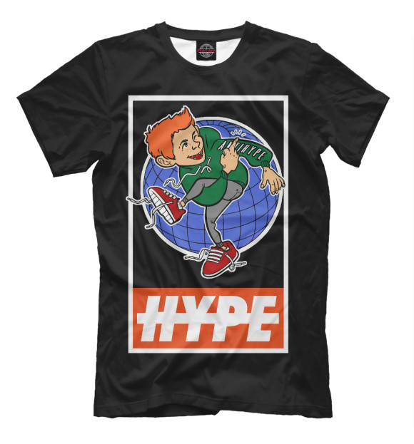 Футболка для мальчиков с изображением Hype Obey цвета Черный