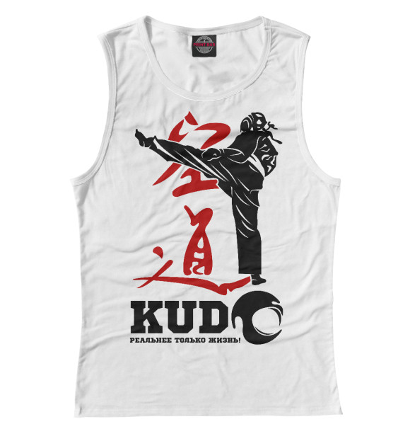 Майка для девочки с изображением Kudo цвета Белый
