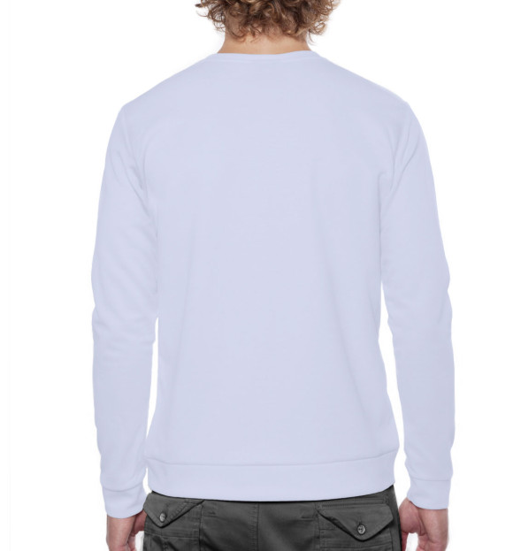 Мужской свитшот с изображением Сергей Лавров цвета Белый