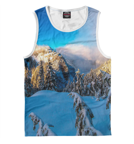 

Майки Print Bar, Белый, Красота гор