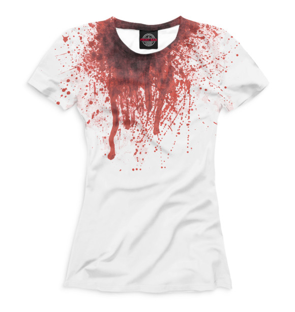 Женская футболка с изображением Halloween цвета Белый