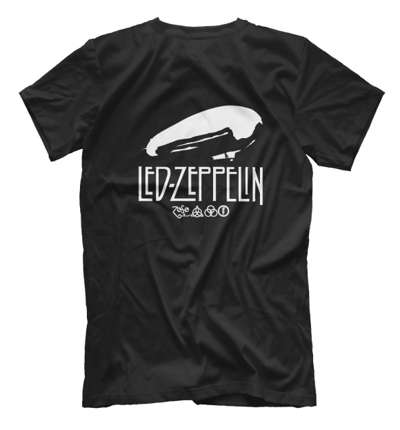 Мужская футболка с изображением Led Zeppelin цвета Белый