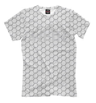 Мужская футболка Белый шестигранники