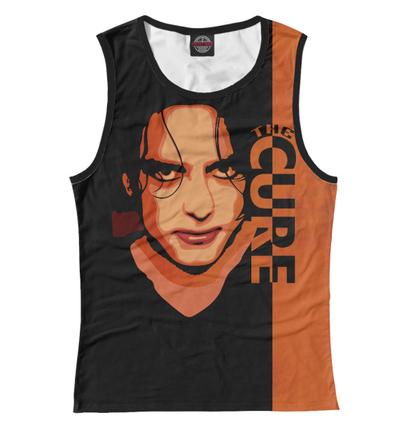 Женская майка с изображением The Cure цвета Белый