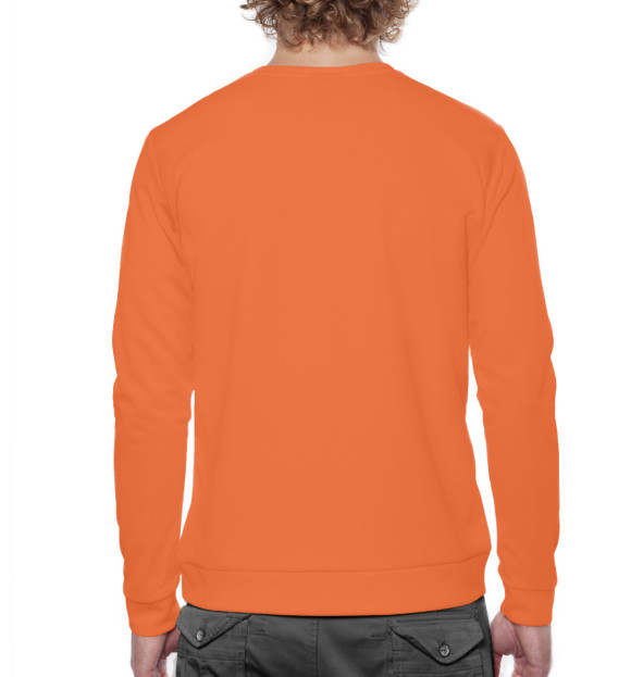 Мужской свитшот с изображением Постирония цвета Белый