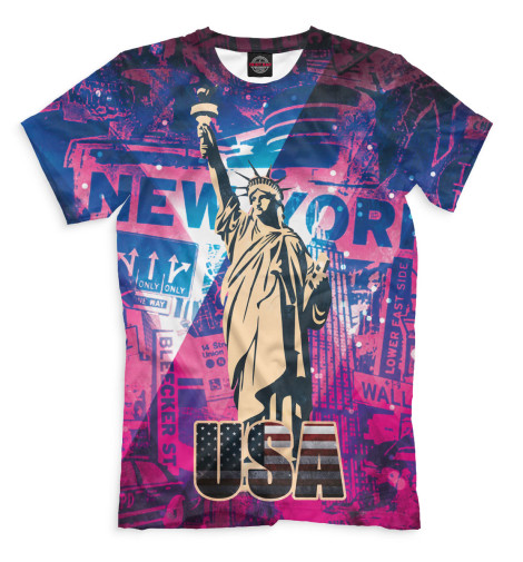 

Футболки Print Bar, Молочно-белый, Статуя Свободы