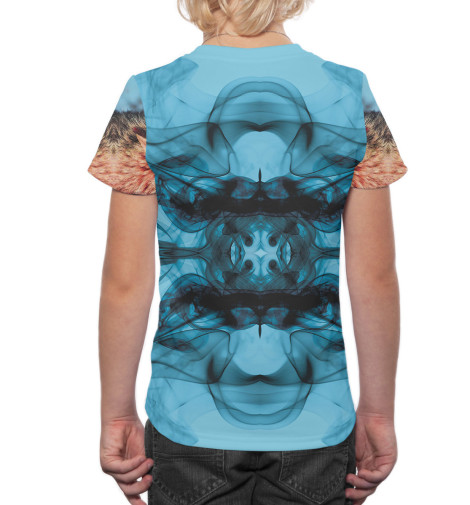 

Футболки Print Bar, Грязно-голубой, Волки