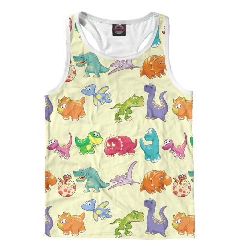 

Майки борцовки Print Bar, Белый, Динозаврики