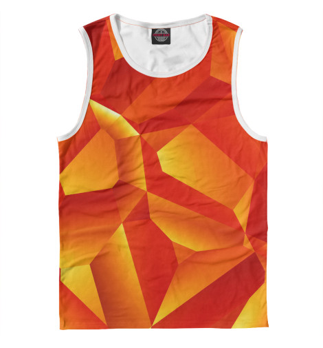 

Майки Print Bar, Белый, Orange Abstract