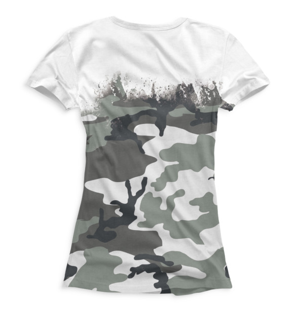 Женская футболка с изображением Баста цвета Белый