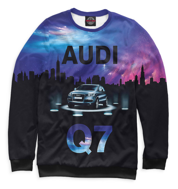 Мужской свитшот с изображением Audi цвета Белый