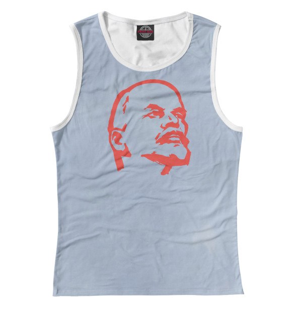 Майка для девочки с изображением Red Lenin цвета Белый