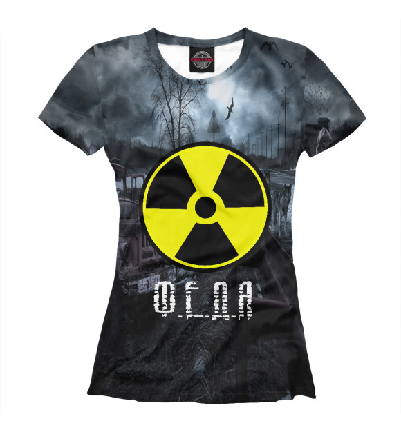 Футболка для девочек с изображением S.T.A.L.K.E.R-ФЕДЯ цвета Белый