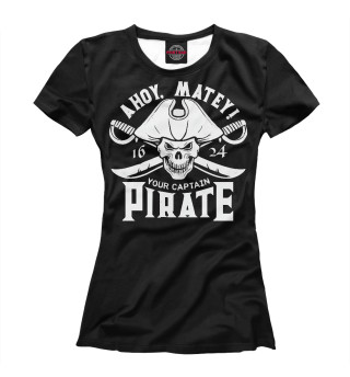 Футболка для девочек Пират