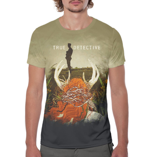 

Футболки Print Bar, Молочно-белый, Настоящий детектив