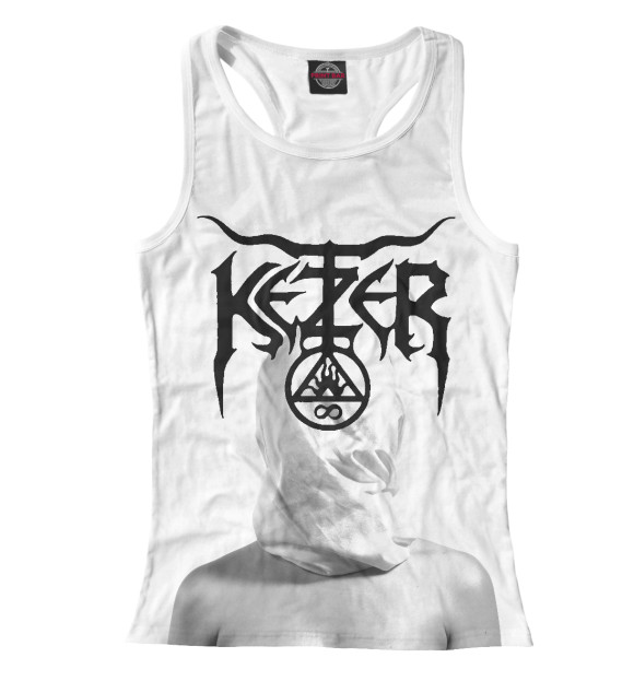 Женская майка-борцовка с изображением Ketzer цвета Белый