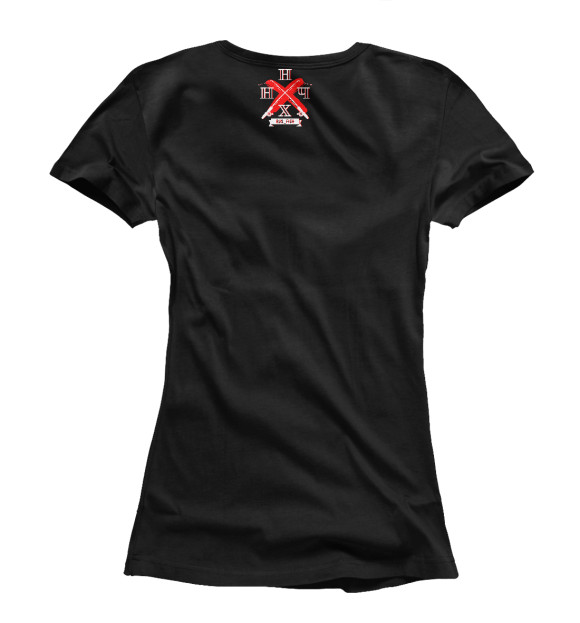 Женская футболка с изображением Окуни black edition цвета Белый