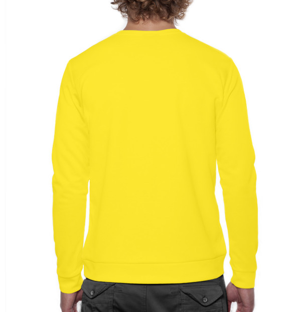 Мужской свитшот с изображением Питер цвета Белый