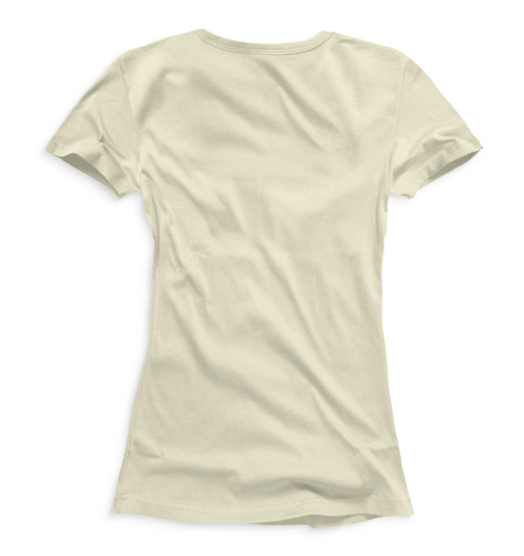 Женская футболка с изображением Парчовые карпы цвета Белый