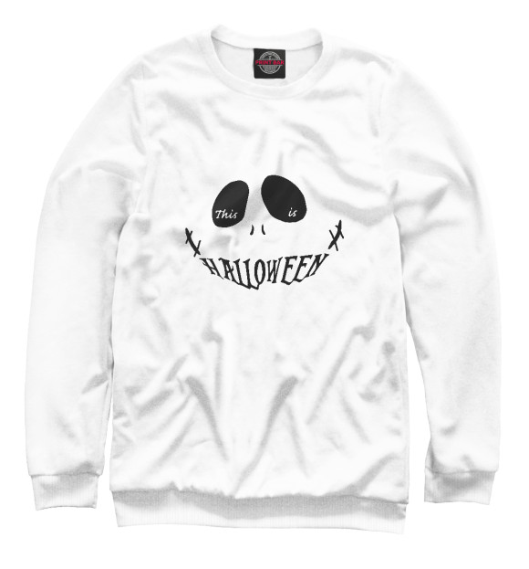 Свитшот для мальчиков с изображением Halloween цвета Белый