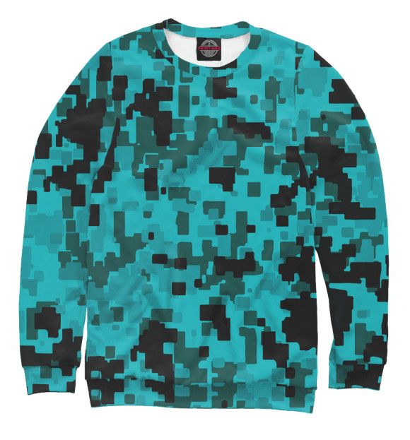 Мужской свитшот с изображением Camo Art цвета Белый