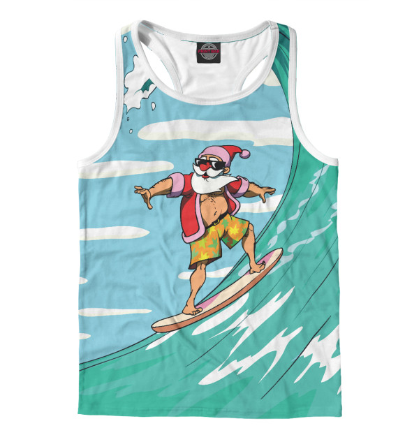 Мужская майка-борцовка с изображением Happy New Year! цвета Белый