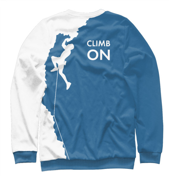 Свитшот для мальчиков с изображением Climb ON цвета Белый