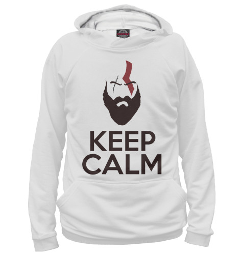 

Худи Print Bar, Белый, Keep Calm and Kill God's
