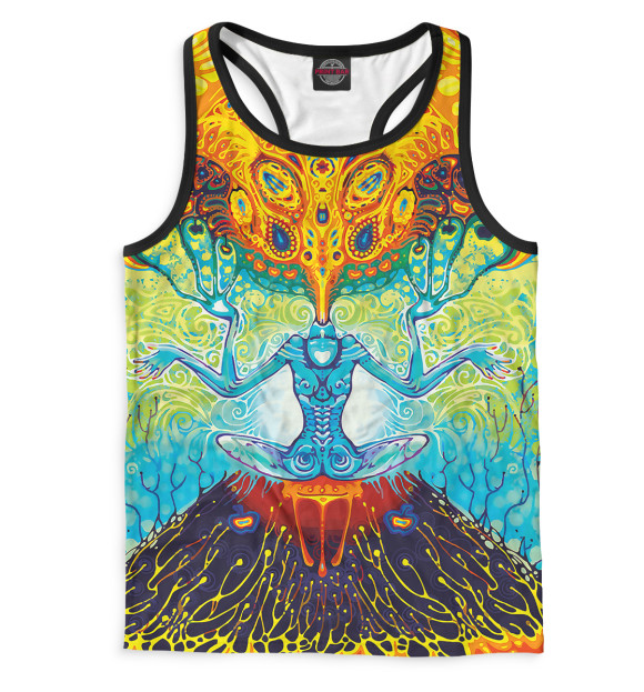 Мужская майка-борцовка с изображением Эзотерика цвета Белый