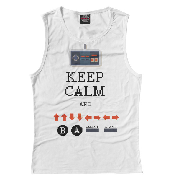 Майка для девочки с изображением Код Konami цвета Белый