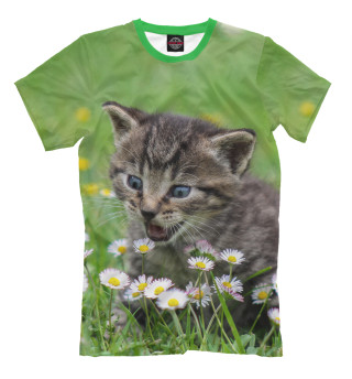 Мужская футболка Cat