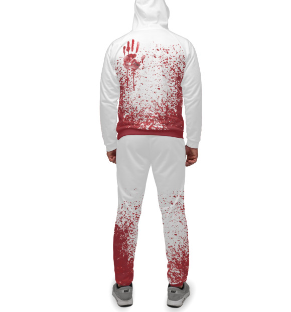 Мужской спортивный костюм с изображением bloody doctor цвета Белый