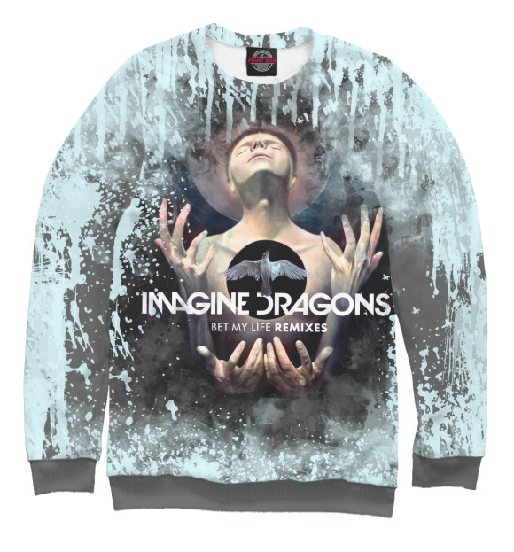 Свитшот для девочек с изображением Imagine Dragons цвета Белый