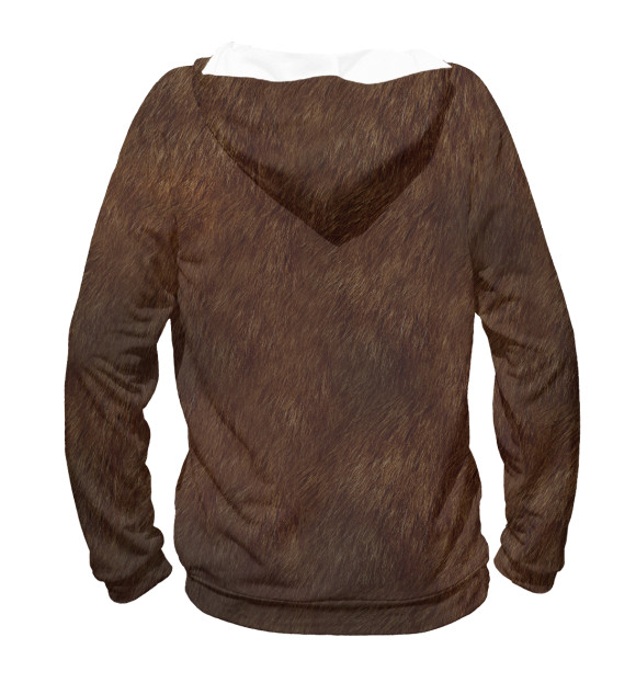 Мужское худи с изображением Шатун цвета Белый