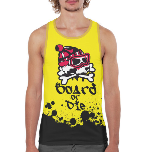 

Майки борцовки Print Bar, Белый, Board or Die
