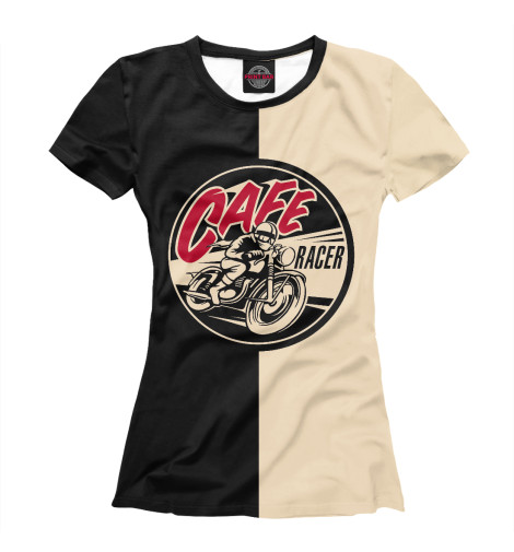 

Футболки Print Bar, Белый, Cafe Racer
