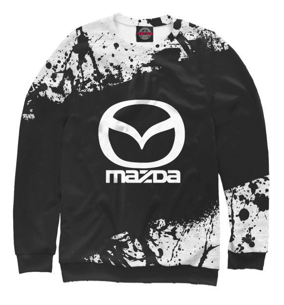 Свитшот для мальчиков с изображением MAZDA SPORT цвета Белый
