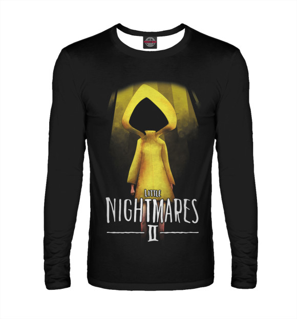 Мужской лонгслив с изображением Little Nightmares цвета Белый
