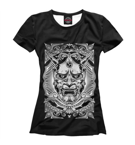 

Футболки Print Bar, Белый, Боевая Маска Самурая