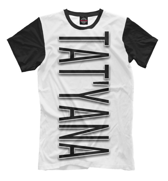 Мужская футболка с изображением Tat'yana-black цвета Молочно-белый