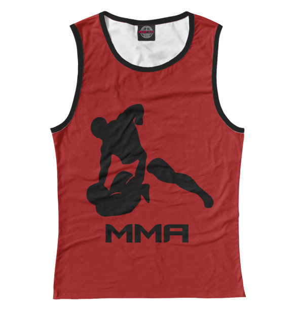 Майка для девочки с изображением MMA цвета Белый