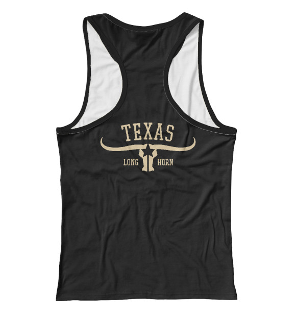 Женская майка-борцовка с изображением Texas цвета Белый