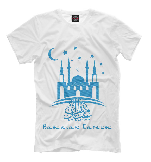 Мужская футболка с изображением Рамадан цвета Молочно-белый