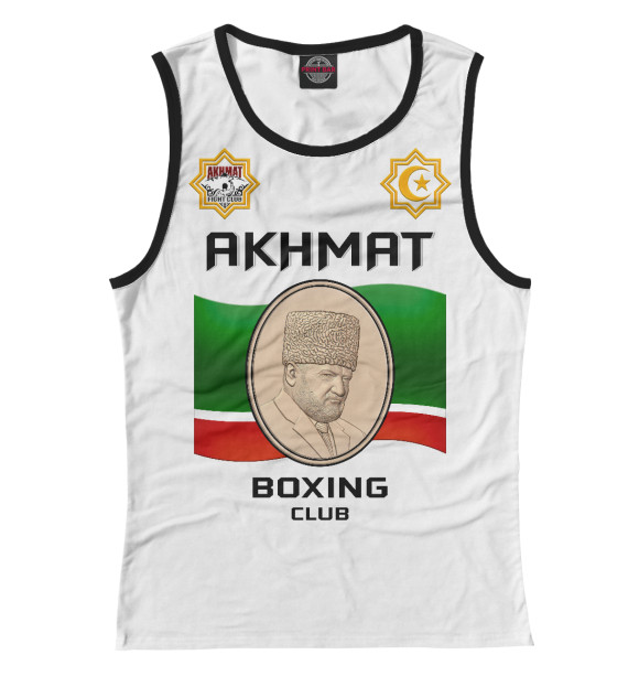 Майка для девочки с изображением Akhmat Boxing Club цвета Белый